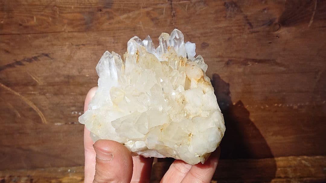 国内採集品 天然水晶のクラスター 美品