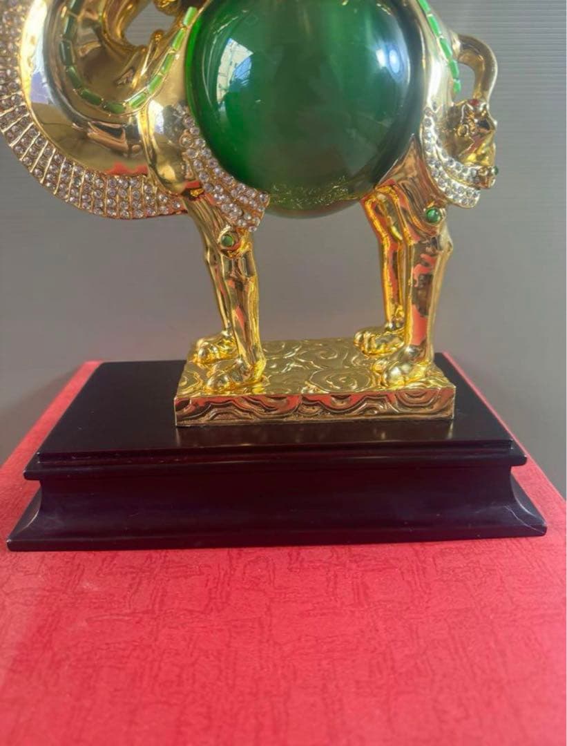 1541 中国美術 りゅうきんらくだ 流金駱駝 金メッキ ラクダ 奮門 開拓