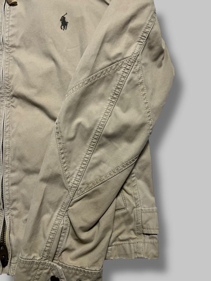 90s ポロラルフローレン ミリタリーカスタム スイングトップ ダブルジップ