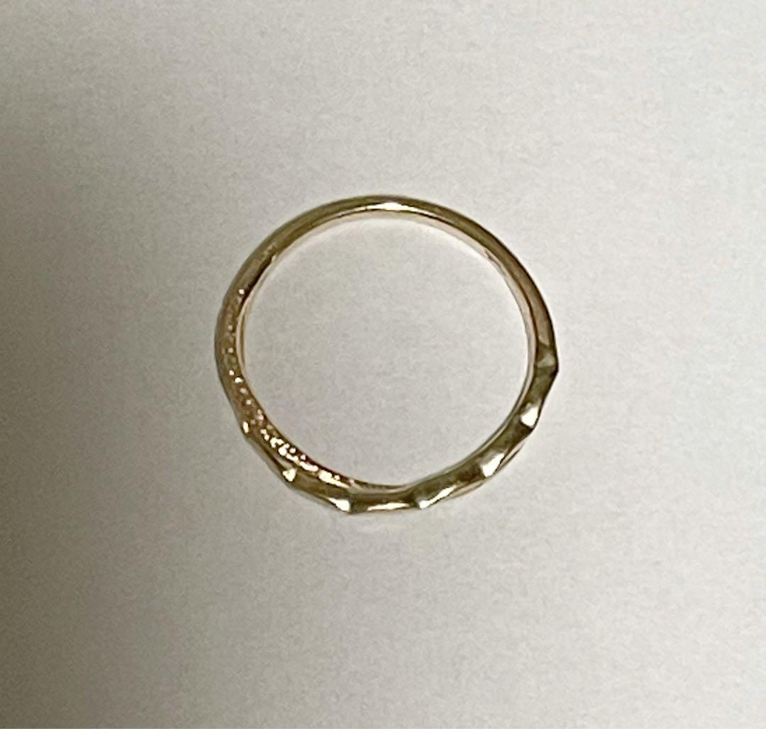 ⭐︎ゲリラセール⭐︎agate K10 2連クロスリング　11号