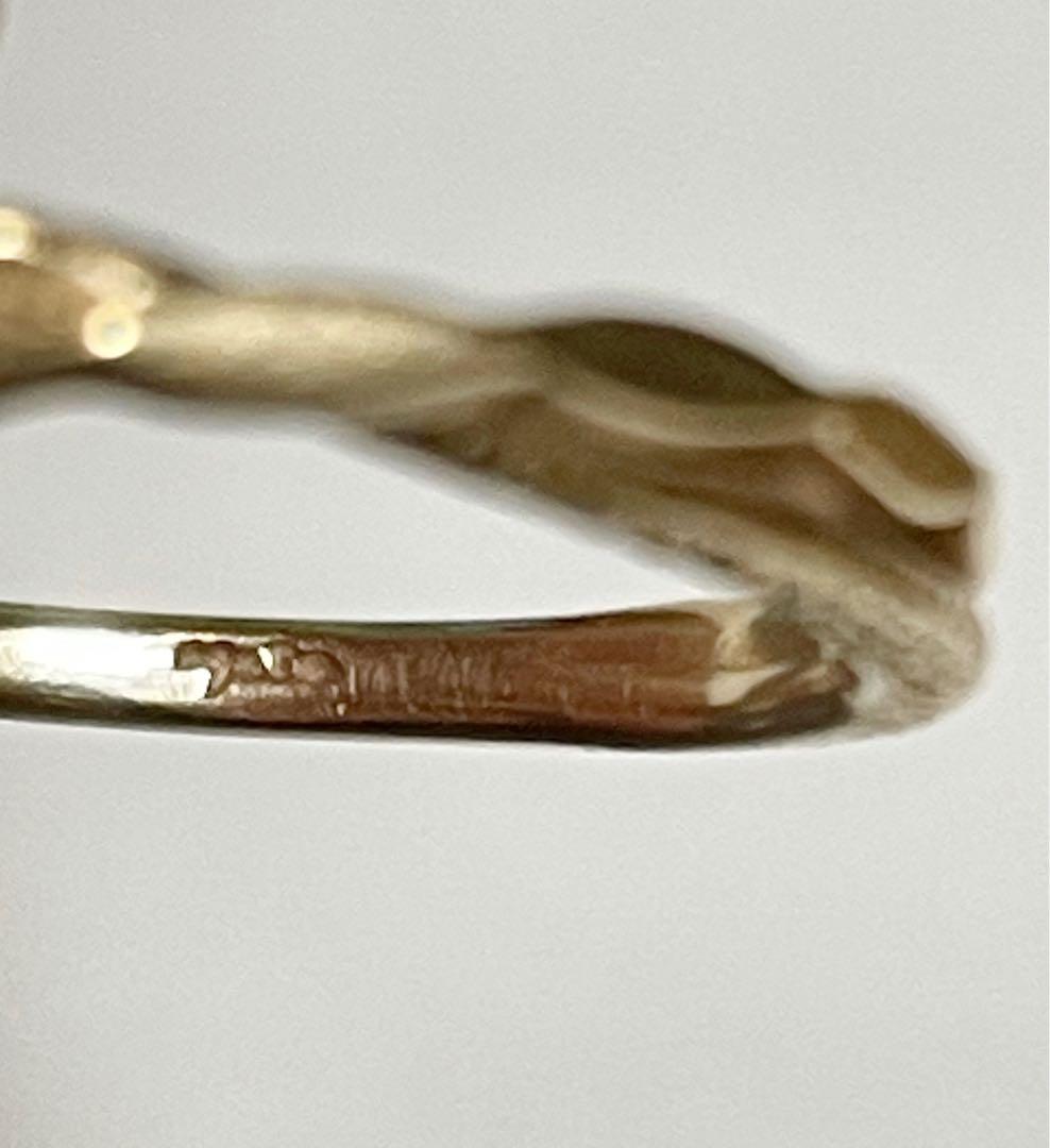 ⭐︎ゲリラセール⭐︎agate K10 2連クロスリング　11号