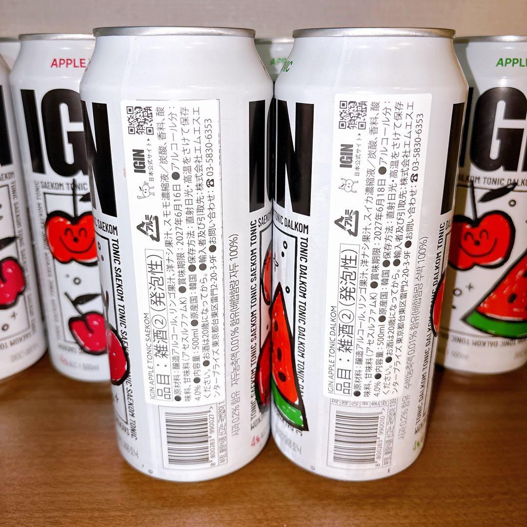 BTS ジン IGIN APPLE TONIC お酒 12本セット