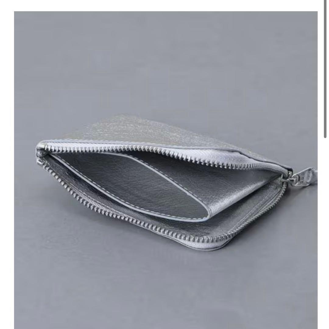 極美品 COMME des GARCONS Wallet シルバーウォレット