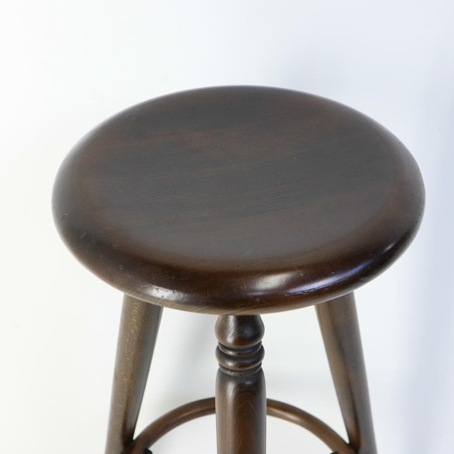 飛騨高山の家具 柏木工 ハイスツール 高さ65cm カウンターチェア 丸椅子