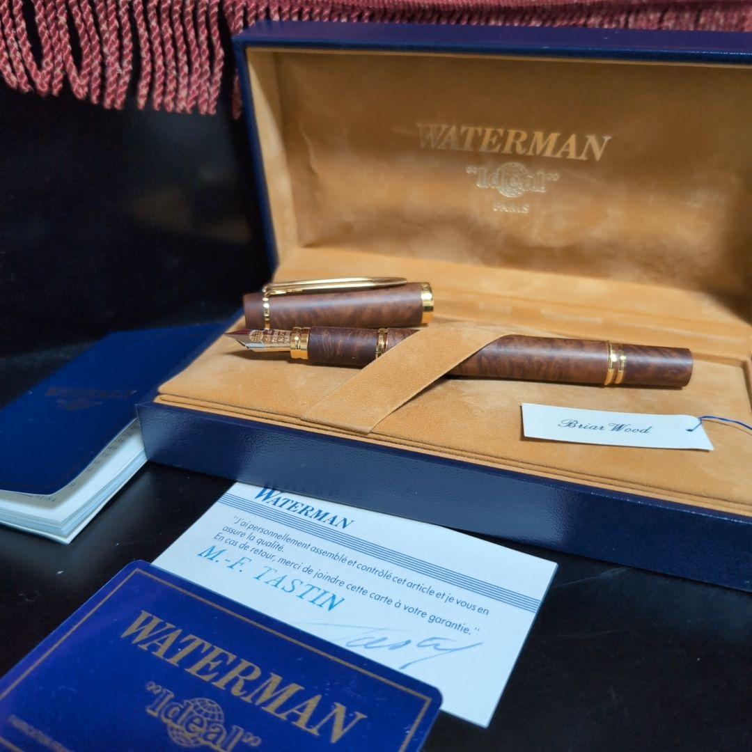 【綺麗♪】 ウォーターマン 万年筆 ル・マン100 ブライヤー 木軸