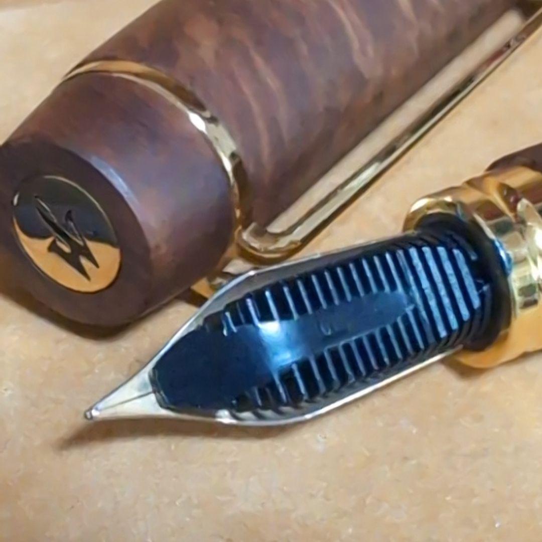 【綺麗♪】 ウォーターマン 万年筆 ル・マン100 ブライヤー 木軸