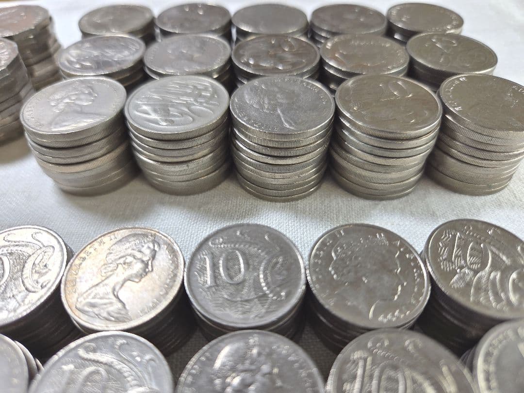 オーストラリアドル　豪ドル　外貨　外国　海外　　硬貨　古銭　貨幣　AUD