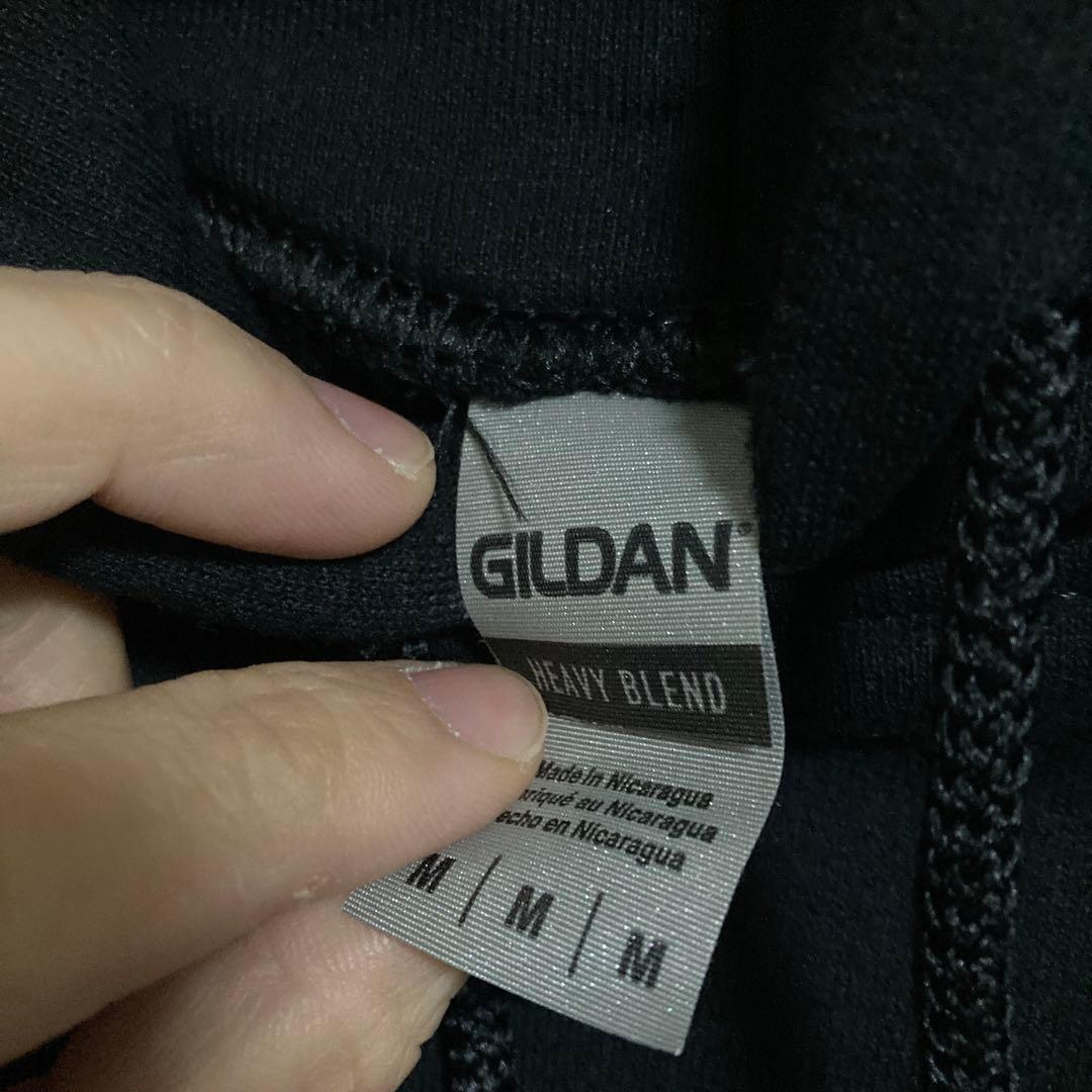 GILDAN paledusk ブラックフーディ Mサイズ