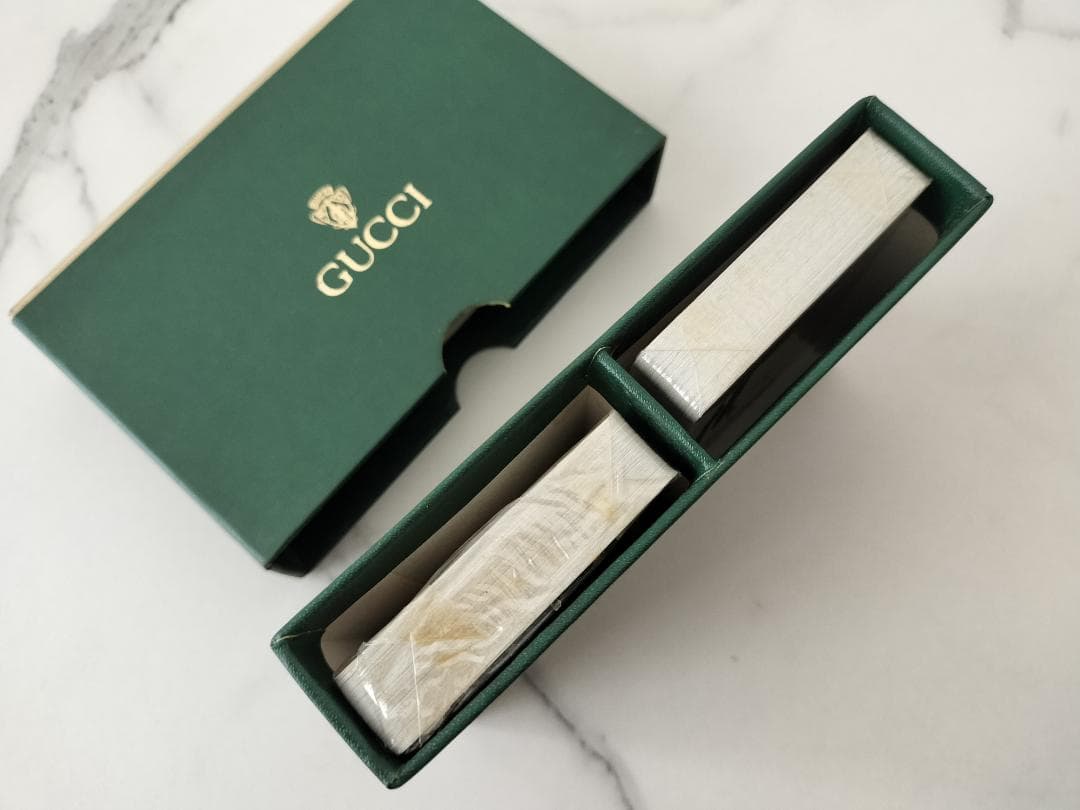 プ*ん様 【未開封】GUCCI トランプ2個 ボックス付き　オールドグッチ　ビン