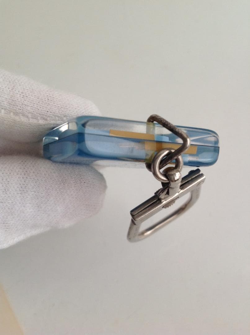 古い雑誌広告とブルボンキーホルダー　エールフランス　ブロカント　ヴィンテージ