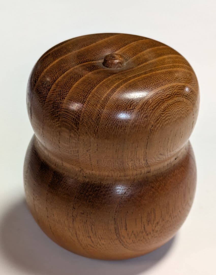 本桑 棗 幸春作/瓢箪型 木製棗/茶道具 棗/レトロ/茶入/棗竹