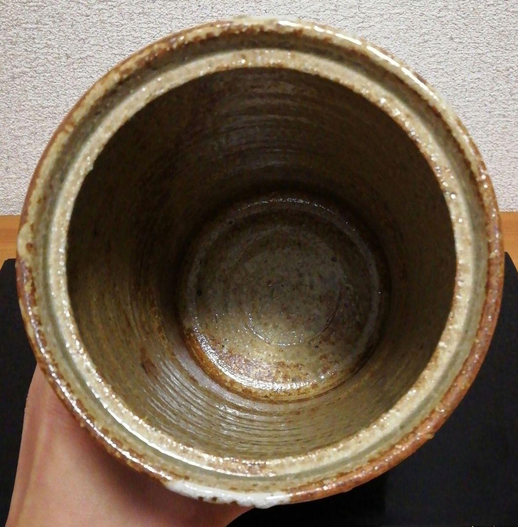 加藤喜一作　美濃　伊賀　水指　共箱　共布　茶道具