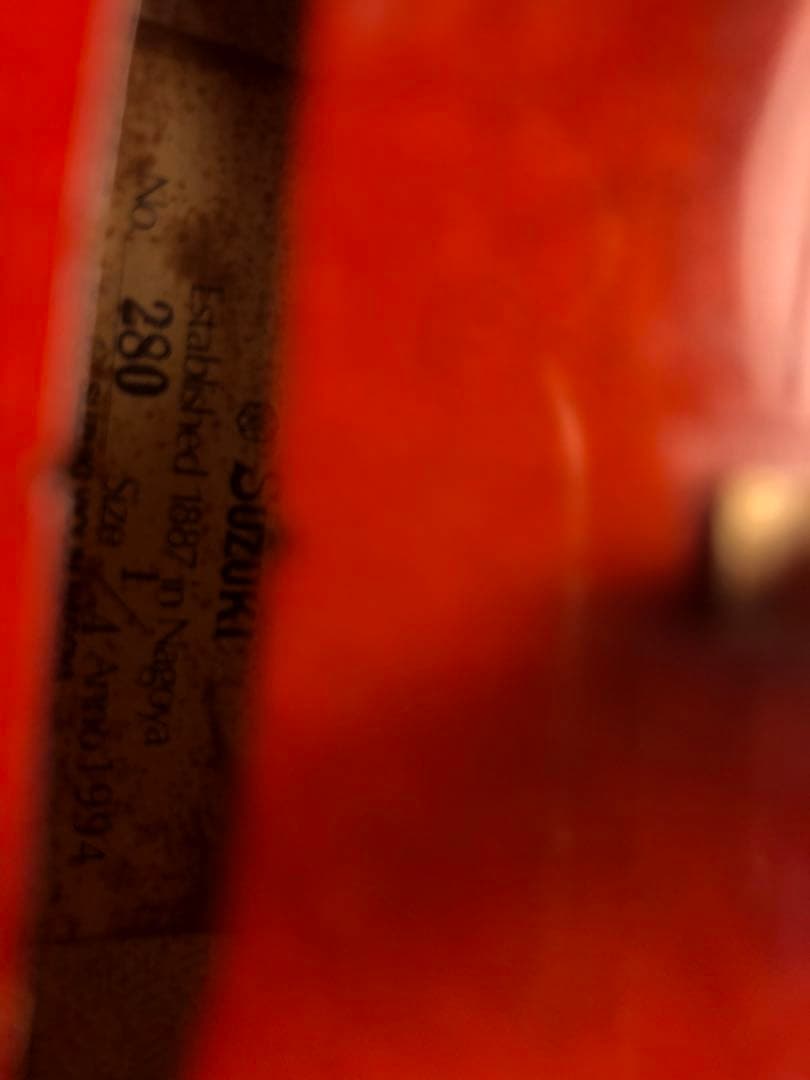 【駒&魂柱調整済】Suzuki分数バイオリンNo280 1/4 1994