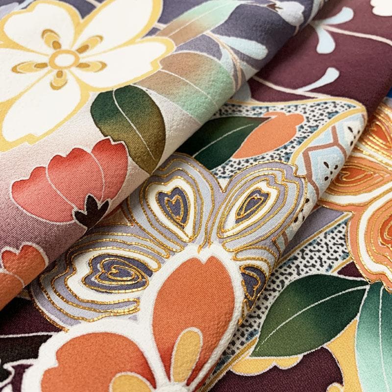 506z31☆振袖 古典柄 型染め 金駒刺繍金彩 宝尽くし☆美品 成人式 結婚式