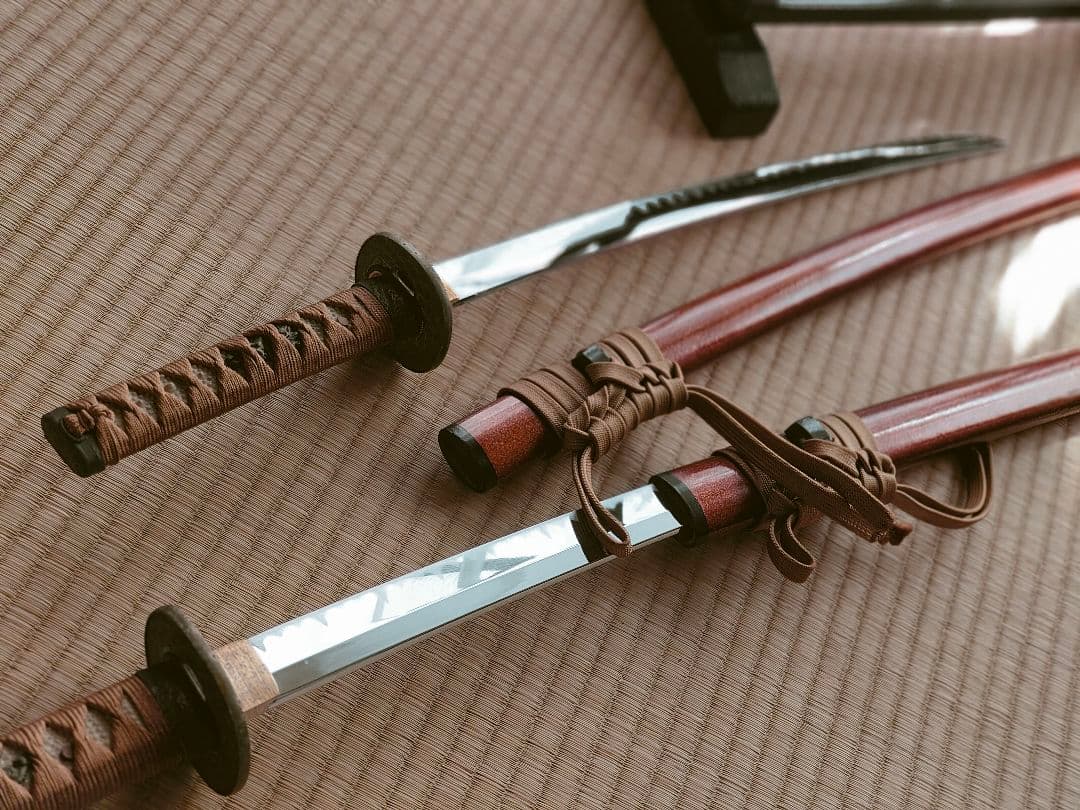 刀掛け付き模造刀大小セット