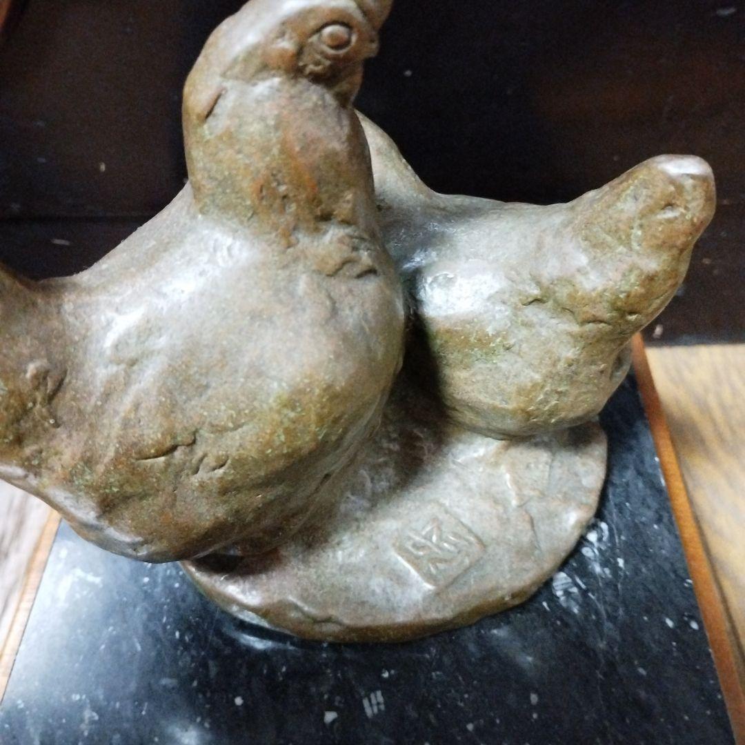 古賀忠雄作　「のどか」　ブロンズ像　箱付