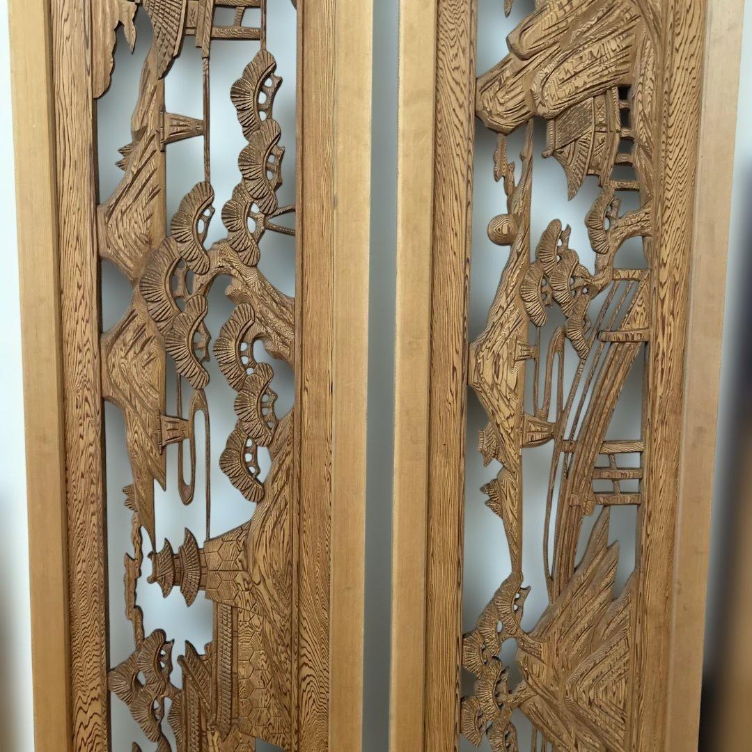 屋久杉　欄間　高級　中古品　サイズ:187センチ×40.5センチ×3センチ