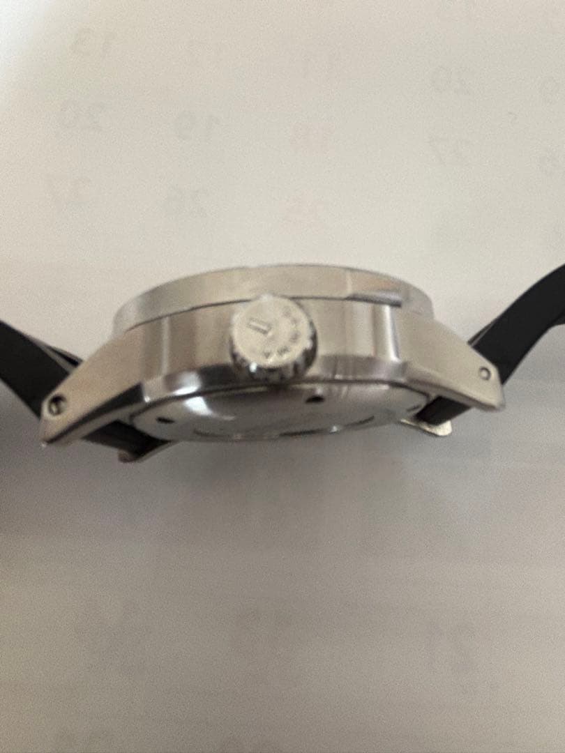 希少GRUPPO GAMMA ダイブマスター　ダイバーズウォッチ ラバーベルト