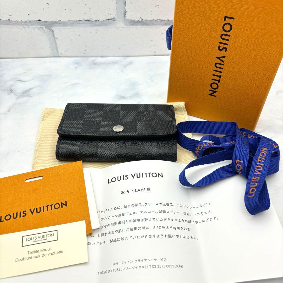 ルイヴィトン ミュルティクレ6 ダミエ グラフィット ICチップ