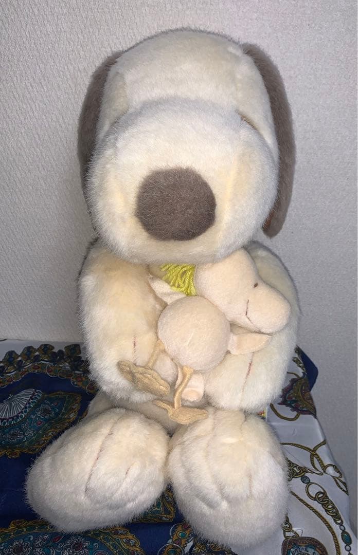 SNOOPY スヌーピー ウッドストック ぬいぐるみ ベージュ BIGぬいぐるみ