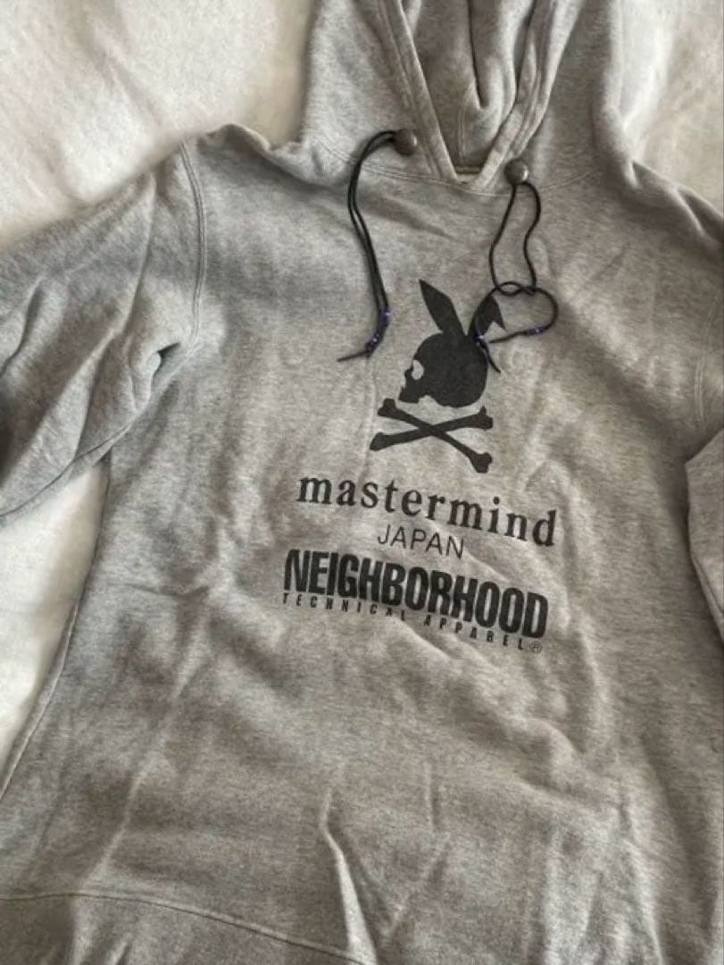 ネイビーフッド×mastermind JAPAN グレー フーディー M