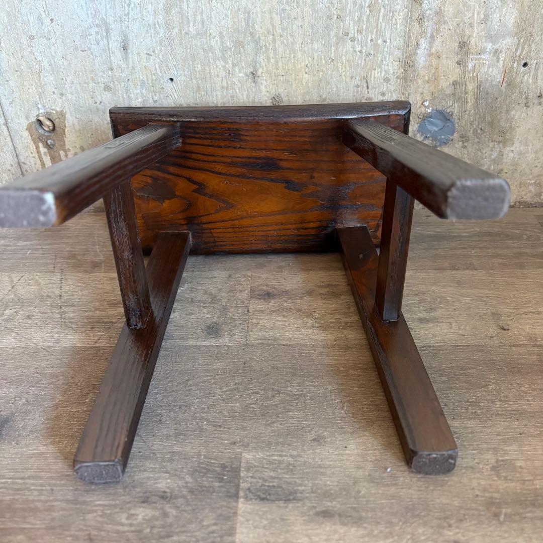 無垢材スツール　アジアンスタイル　①