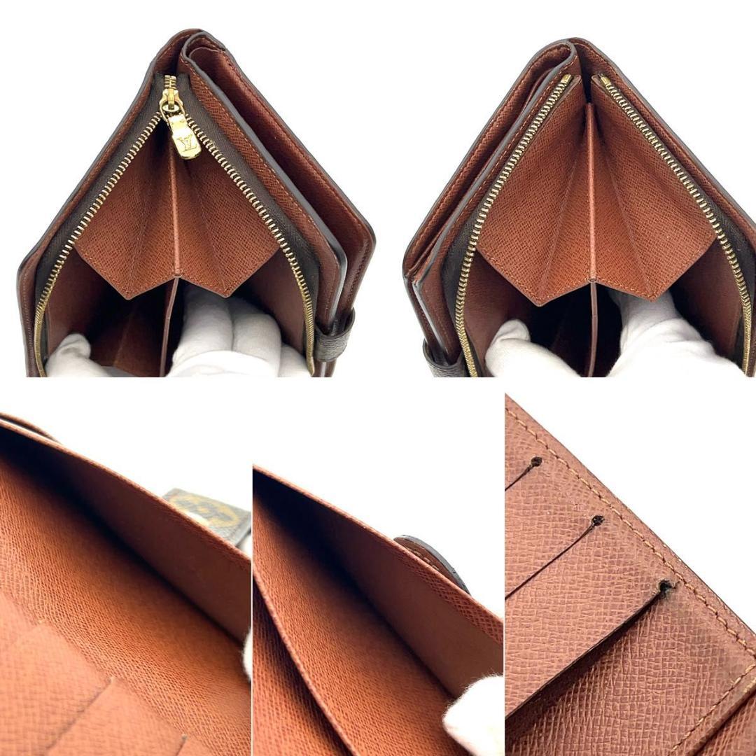 ルイヴィトン モノグラム ポルトパピエジップ 二つ折り財布 パスケース付