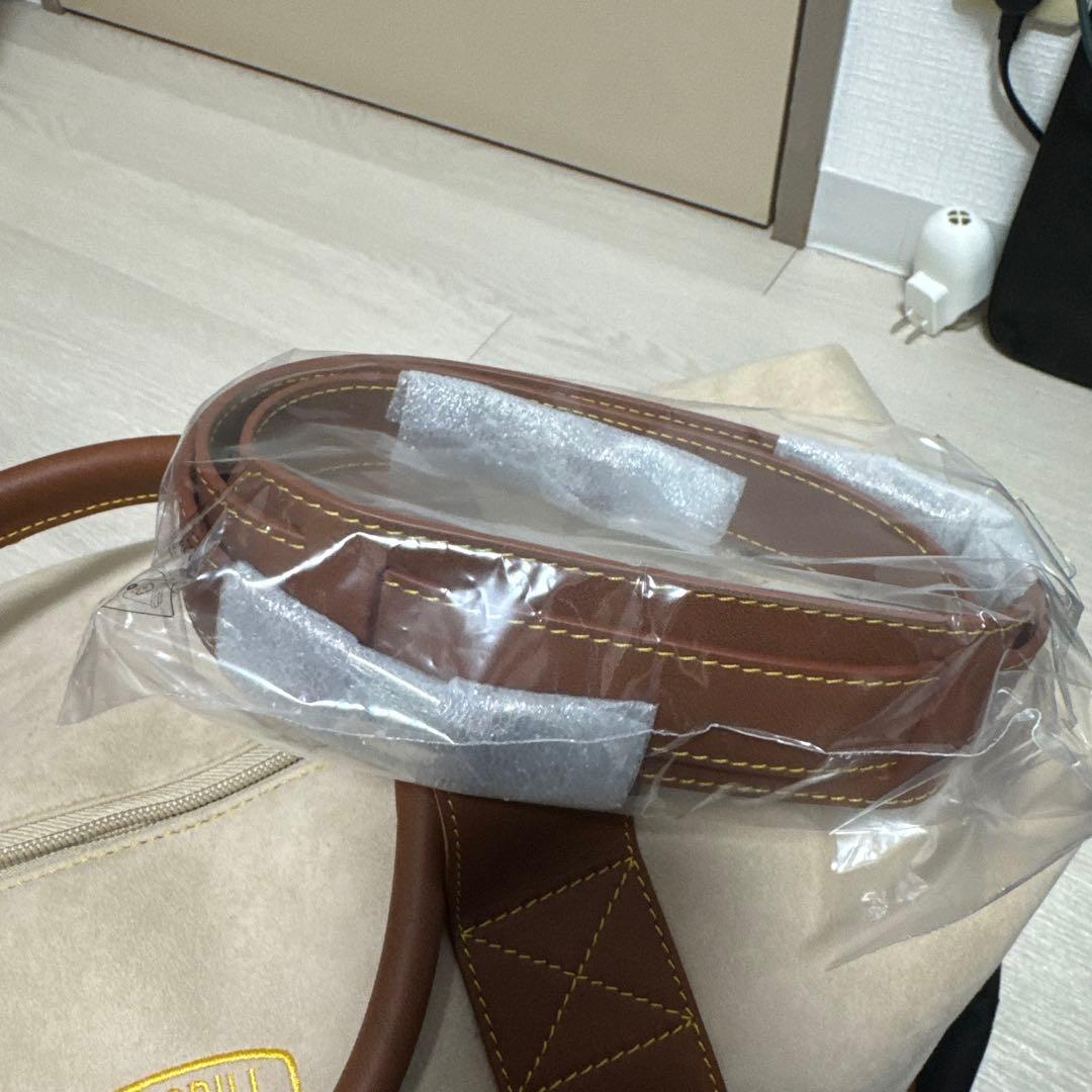 Lamborghini ボストンバッグ ベージュ/ブラウン