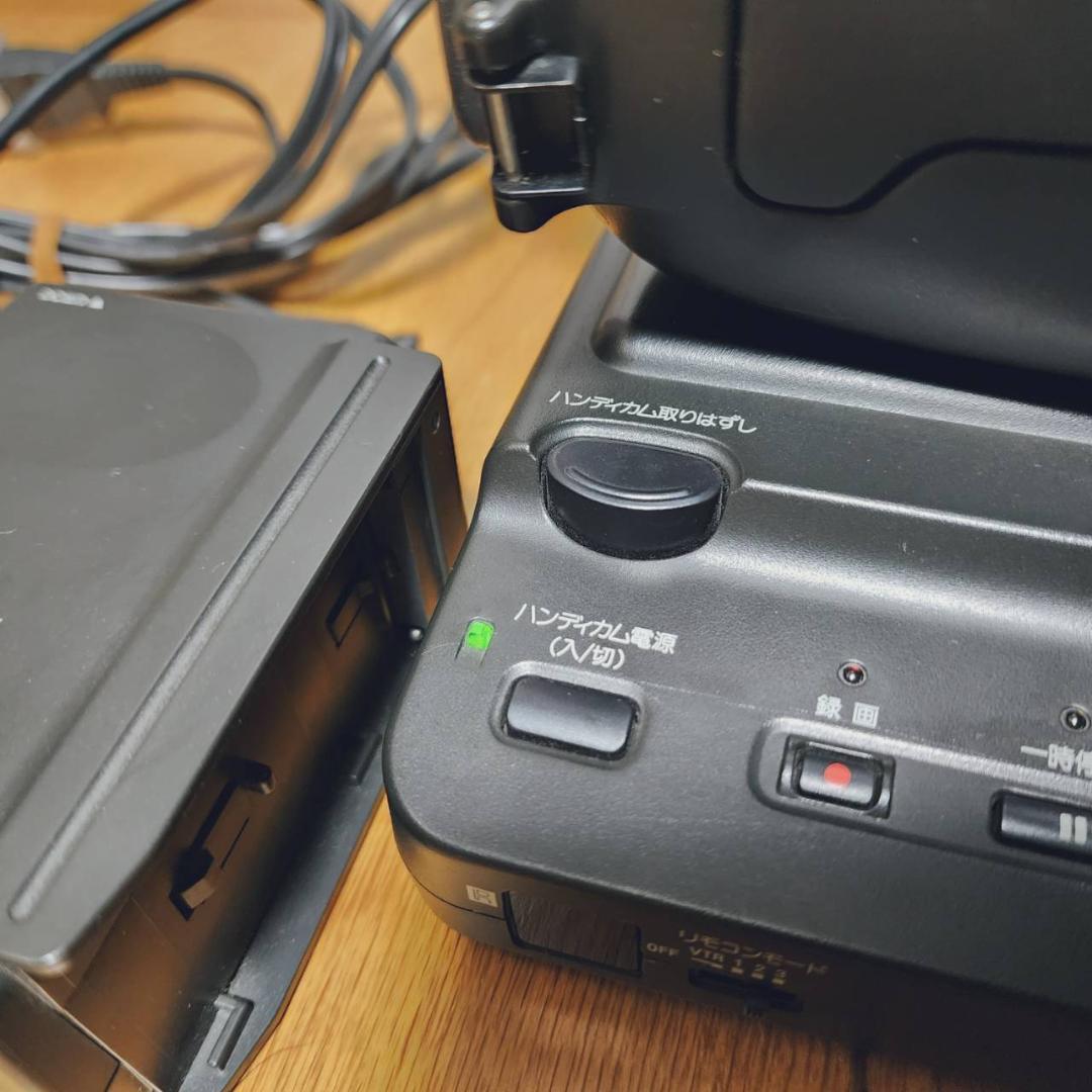 【動作確認済】高画質 SONY Hi8 8ミリ ビデオカメラ クレードル セット