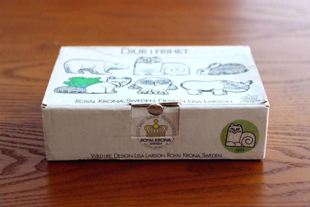 Lisa Larson リサラーソン ガラスオブジェ 猫 31770