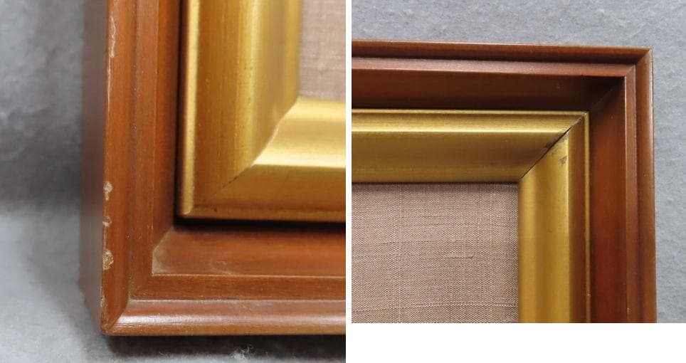 日本画　　河本正　『雨余』２号相当　共シール　【師：川端龍子　雨後】