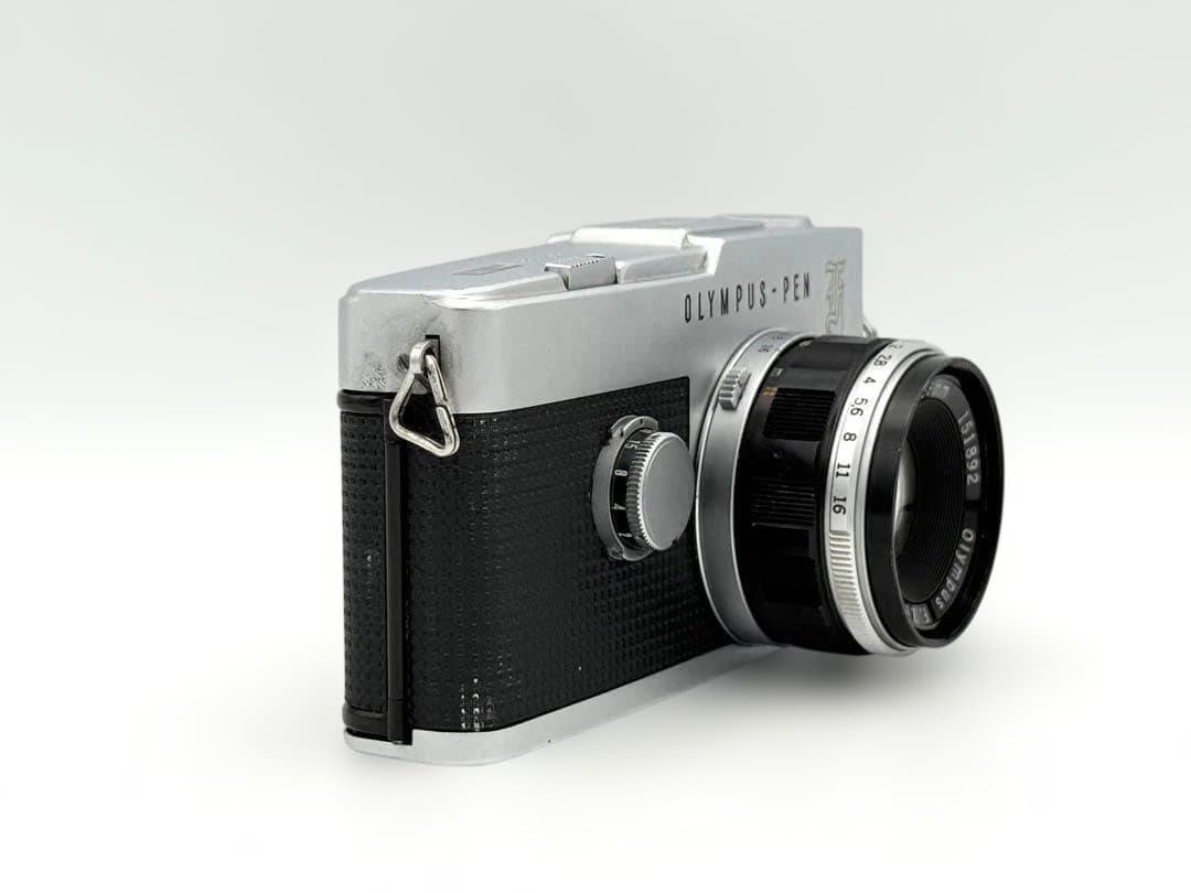 【完動品】OLYMPUS PEN-F 花文字 + 標準レンズ ハーフカメラ