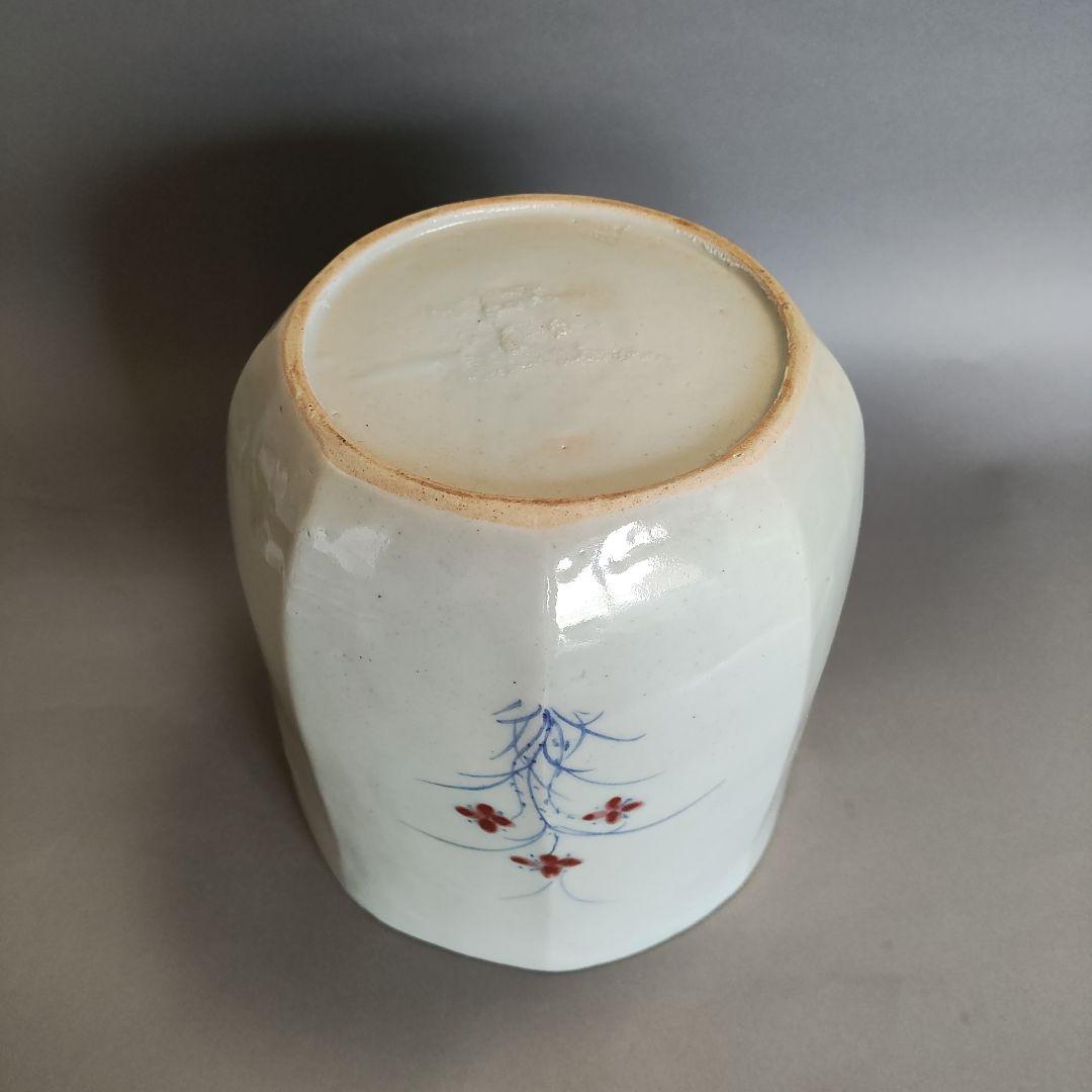 【期限限定品】李殷九　草花文白磁水指　李朝　秋草文