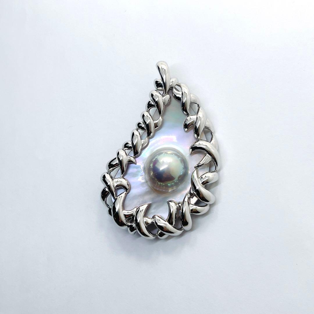 【未使用品級】✨田崎真珠　タサキ　マベパール　ブローチ兼ネックレス