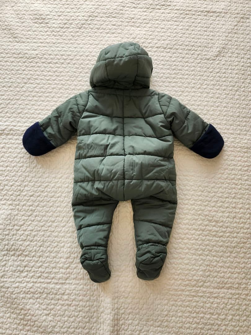【新品未使用】プチバトー　カバーオール　アウター　12m/74cm　モスグリーン