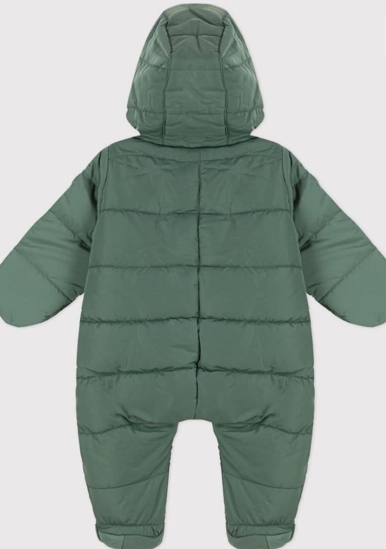 【新品未使用】プチバトー　カバーオール　アウター　12m/74cm　モスグリーン