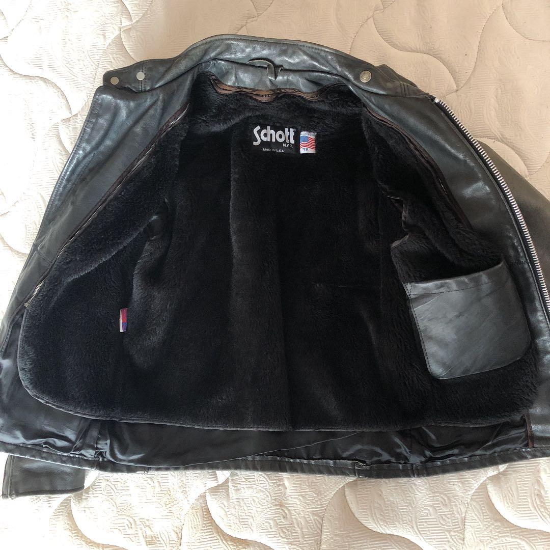 Shoottライダースジャケット インナーボア付