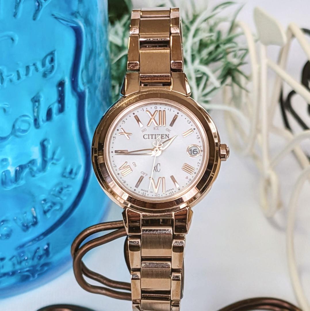 美品 CITIZENシチズン レディース腕時計xCクロスシー ゴールド キュート