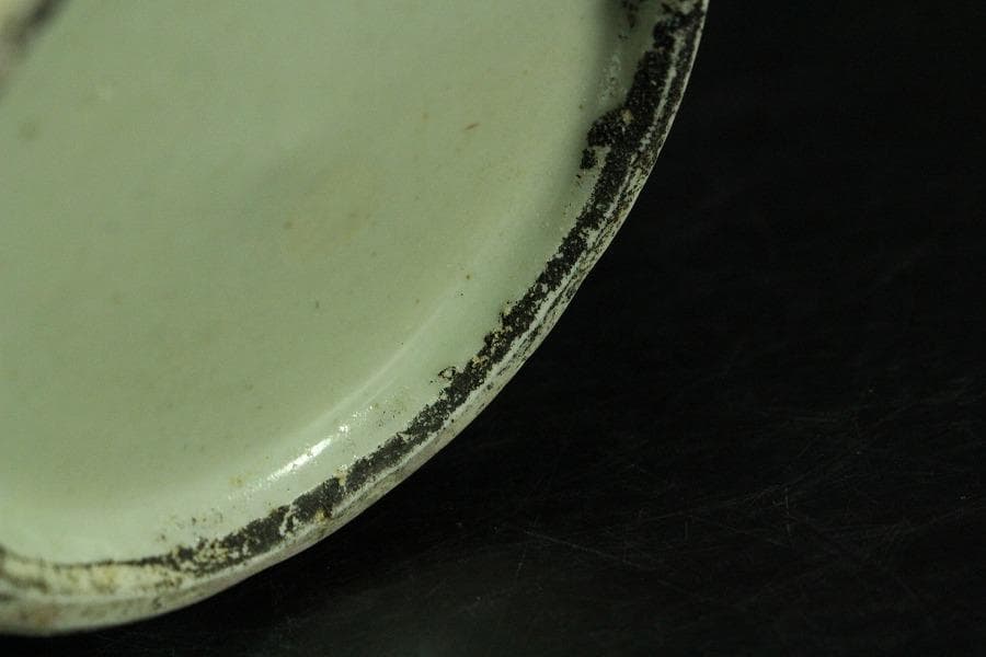 中国美術 青花 人物絵 筆筒 壷(K-LC852)