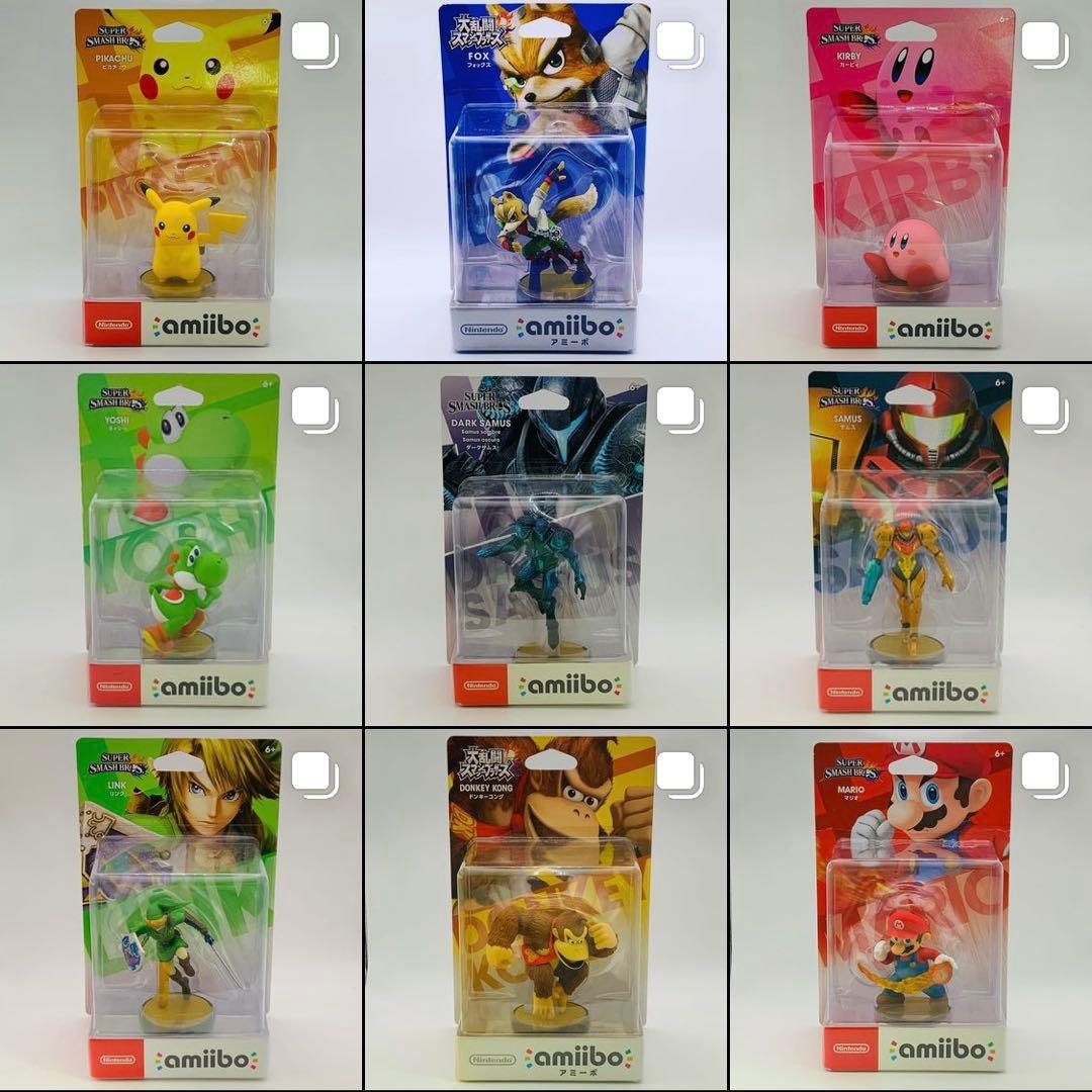 【初版裏キャラ絵・タグ無し】amiibo 大乱闘スマッシュブラザーズ（スマブラ）