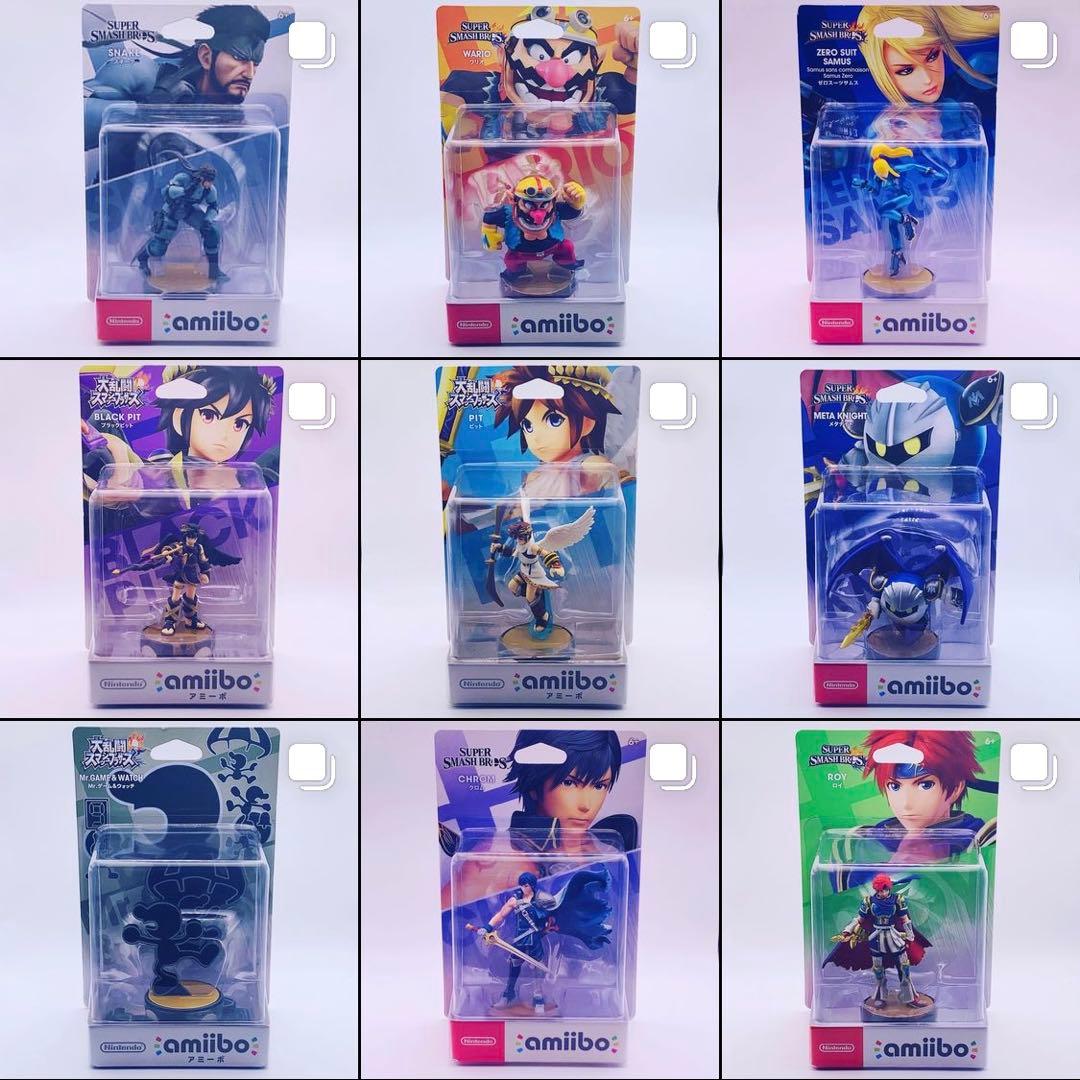 【初版裏キャラ絵・タグ無し】amiibo 大乱闘スマッシュブラザーズ（スマブラ）