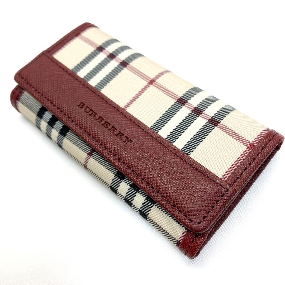 美品✨　BURBERRY バーバリー　キーケース 5連　チェック