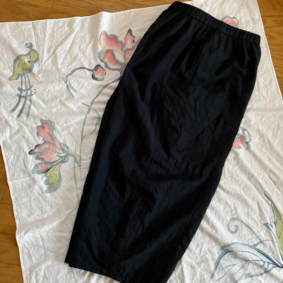 kazuringo様！ 慈雨　ポケットアクセント　　　凸凹生地のコクーンパンツ