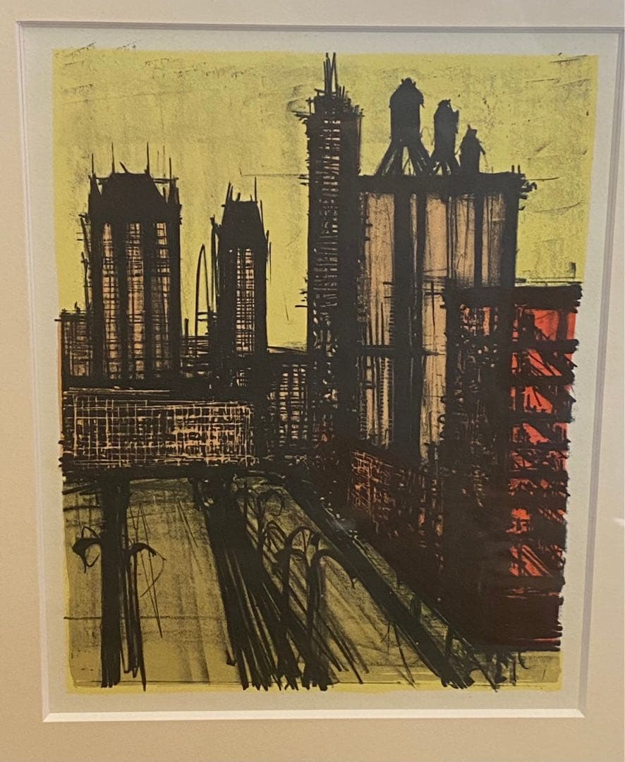 ベルナール・ビュッフェ ニューヨークシリーズ インテリア アート 額縁