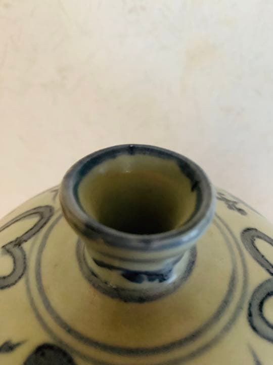 中国明時代中期(青花)染付梅瓶