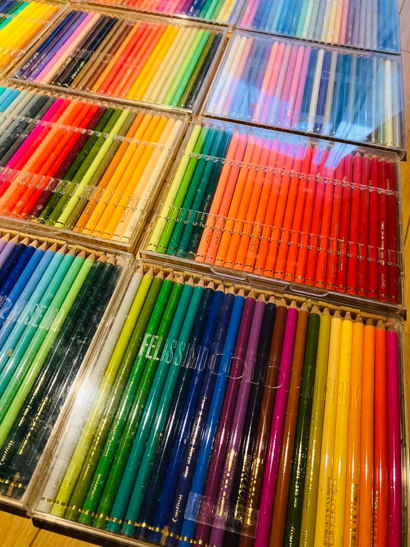 フェリシモ500色☆色鉛筆☆珍しい英名☆