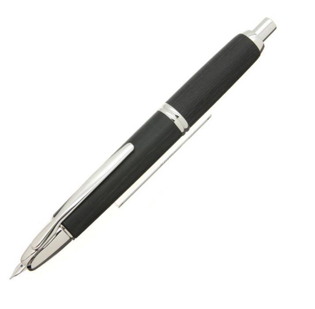 PILOT パイロット 万年筆 キャップレス 木軸 ブラック 箱無し