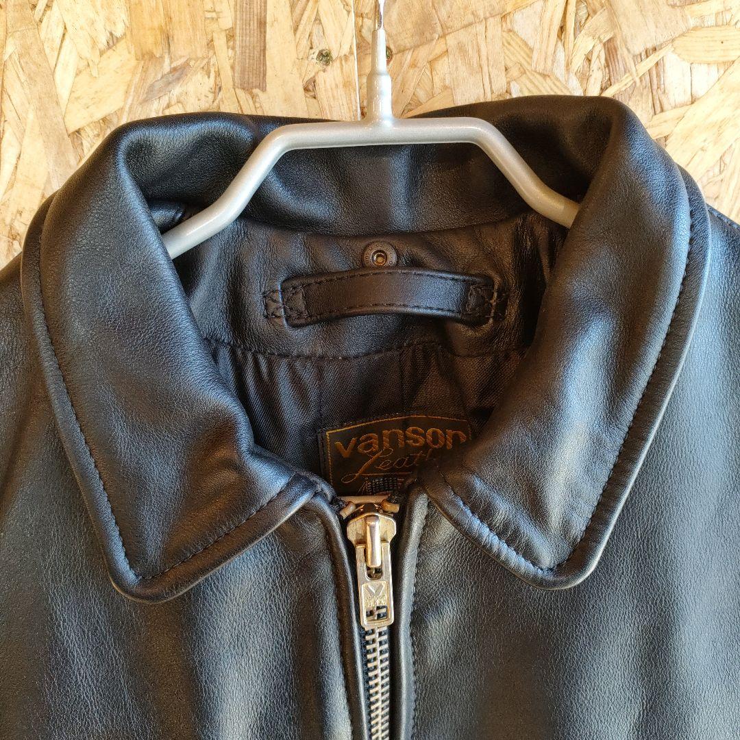vanson　バンソン　レザーシングルライダースジャケット