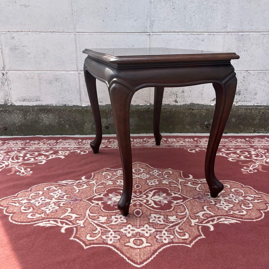 maruni マルニ家具◾️猫脚デザイン 木製サイドテーブル コーヒーテーブル