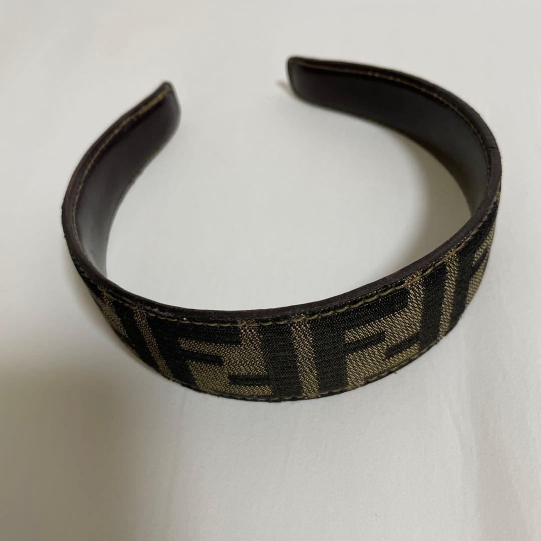 FENDI フェンディ　ヘアバンド ブラウン・ベージュ
